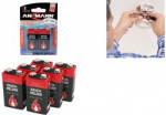 Rauchmelderbatterie 9 V Block-Batterie Alkali-Mangan 9 6 St. (1525-0001)