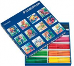 STAEDTLER Fasermaler Noris Club, 144er Schulbox Minenst&auml;rke: 1,0 mm, rund, leicht auswaschbar, Kappe mit - 1 St&uuml;ck (325 C144)