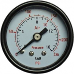 Aerotec Manometer R&uuml;ckseite Au&szlig;engewinde 1/4 (9415451)