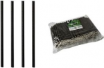 PAPSTAR Papier-Trinkhalm pure, 150 mm, schwarz aus Papier, L&auml;nge: 150 mm, Durchmesser: 7 mm, nachhaltig - 1 St&uuml;ck (87510)