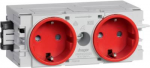Hager Br&uuml;stungskanal Einsteckmodul (B x H x T) 120 x 50 x 61 mm GS20003020 1 St. Verkehrsrot (GS20003020)