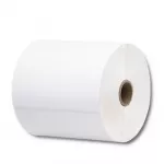 QOLTEC terminės etiketės 100 x 150 mm 350 vnt. &ndash; Tiesioginio terminio spausdinimo, baltos, nuolatiniai klijai