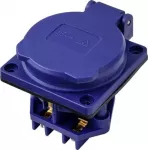 Sygonix SY-6746376 Schuko lizdas IP44 mėlynas