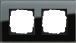 GIRA 2fach Rahmen Esprit, Standard 55, System 55 Schwarz 021205 (021205)