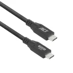 ACT USB 3.0 10Gbps 60W USB Type-C laidas 0,5 m juodas