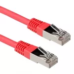 ACT Red 1 m LSZH S/FTP CAT6A jungiamasis kabelis su RJ-45 jungtimis (IB5001)
