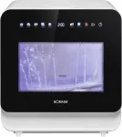 Bomann TSG 5702 stalinė indaplovė balta su 5 l vandens talpa, 2 komplektai, 6 programos, energijos klasė F