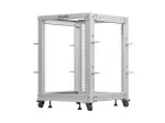 Atviras stovas 19 inch 15U 600x600-1100 pilkas