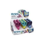 WEDO Gripy rankdarbių žirklės, apvalios, 130 mm, de&scaron;iniarankiams, nerūdijantis plienas &ndash; 30 vnt. stendas