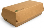 PAPSTAR Baguettebox pure, Ma&szlig;e: 220 x 105 x 75 mm aus ungebleichtem FSC-zertifiziertem Frischfaserkarton, - 1 St&uuml;ck (87249)