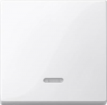 Merten Abdeckung Kontrollschalter System M, 1-M, M-Smart, M-Plan, M-Creativ Polarwei&szlig; gl&auml;nzend 436019 (436019)