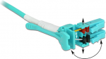 DeLOCK - Netzwerkkabel - LC Multi-Mode (M) bis LC Multi-Mode (M) - 5,0m - Glasfaser - 50/125 Mikrometer - OM3 - halogenfrei, Uniboot - Aquamarin (85130)