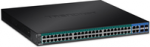 TRENDnet TPE 5048WS - Switch - Smart - 48 x 10/100/1000 (PoE+) + 4 x Kombi-Gigabit-SFP - Desktop, an Rack montierbar - PoE+ (740 W) - AC 100 - 240 V (TPE-5048WS)