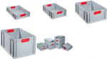 allit Scharnierdeckel ProfiPlus EuroBox Lid S 600, grau passend zur ProfiPlus EuroBox 600, mit 2 Scharnieren - 1 St&uuml;ck (456796)