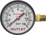 Aerotec Manometer R&uuml;ckseite Au&szlig;engewinde 1/4 (9052069)