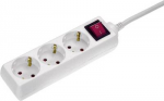 as - Schwabe 11361 Steckdosenleiste mit Schalter Wei&szlig; Schutzkontakt (11361)