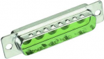 Harting 09 69 210 0033 - D-Sub 2 - Gr&uuml;n - Metallisch - Polyester - Stahl - Thermoplastisches Harz - Zinn - UL 1977 ECBT2.E102079 - 5,36 g (09692100033)