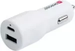 SKROSS Dvigubas automobilinis įkroviklis 20W PD baltas (SKCHCA0120WPDCN)