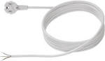 Bachmann - Stromkabel - CEE 7/7 bis ohne Stecker - Wechselstrom 250 V - 16 A - 5,0m - wei&szlig; (305.276)