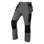 NEO TOOLS Mix&Match 4 krypčių tamprios darbo kelnės su Cordura sutvirtinimu, pilkos/juodos, XXXL dydis
