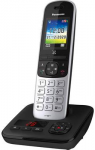 Panasonic KX-TGH720 - DECT-Telefon - Kabelloses Mobilteil - Freisprecheinrichtung - 200 Eintragungen - Anrufer-Identifikation - Schwarz (KX-TGH720GS)