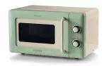 Ariete Vintage Line 3960 Retro mikrobangų krosnelė, 800W, 20L, 3 funkcijos, 5 galingumo lygiai, laikmatis, žalia