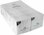PAPSTAR Servietten, 330 x 330 mm, 1-lagig, wei&szlig; gepr&auml;gte Uni-Servietten, 1/4 Falz, eingeschwei&szlig;t - 1 St&uuml;ck (81451)