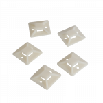 LogiLink Kabelbinderhalterungen, 30 x 30 mm Klebesockel f&uuml;r Kabelbinder, Kabelinderaufnahme: 11 x 2,9 - 1 St&uuml;ck (KAB0044)
