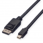 ROLINE GREEN DisplayPort Kabel, DP ST - Mini DP ST, TPE, schwarz, 3 m (11.44.5636)
