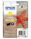 Epson 603XL - 4 ml - XL - Gelb - Original - Blister mit RF- / aktustischem Alarmsignal - Tintenpatrone - f&uuml;r Expression Home XP-2100, 2105, 3100, 3105, 4100, 4105, WorkForce WF-2810, 2830, 2835, 2850 (C13T03A44020)