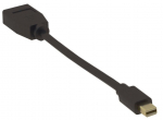 MicroConnect - DisplayPort-Adapter - Mini DisplayPort (M) zu DisplayPort (W) - DisplayPort 1,2 - 15cm - bi-direktional, unterst&uuml;tzt 4K 60 Hz (4096 x 2160) - Schwarz (MDPDP-4K)