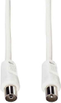 e+p HFT 5. Anschluss 1: coax plug, Anschluss 2: coax jack. Kabell&auml;nge: 5 m, Produktfarbe: Wei&szlig;, Impedanz: 75 Ohm (HFT 5)