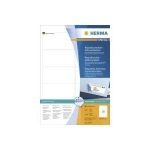 HERMA Special - Wiederverwendbare, selbstklebende, matte Adressetiketten aus Papier - wei&szlig; - 96 x 50,8 mm - 1000 Etikett(en) (100 Bogen x 10) (10307)
