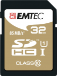 Emtec 32GB Class10 Gold + - SDHC - Schwarz - Braun - Class 10 (ECMSD32GHC10GP)
