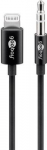 Wentronic goobay - Audiokabel - Lightning m&auml;nnlich bis Stereo Mini-Klinkenstecker m&auml;nnlich - 1,0m - Schwarz - f&uuml;r Apple iPad/iPhone/iPod (Lightning) (66805)