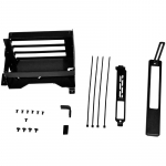 Lian Li O11DEXL-1X Upright GPU-Bracket - schwarz - Umr&uuml;st-Kit f&uuml;r das Lian Li O11DEXL-W - hochkante Grafikkarten-Montage - PCI-Slot-Blende - ohne Riser-Kabel - f&uuml;r 4-Slot-GPUs (O11DEXL-1X)