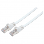 INTELLINET Netzwerkkabel Cat6 S/FTP LS0H 2m Weiss RJ-45 Stecker / RJ-45 Stecker Vergoldete Kontakte