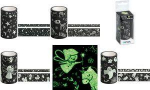 HEYDA Deko-Klebeband Glow in the dark Geist aus Papier, Farbe: nachtleucht-gelb / schwarz, - 1 St&uuml;ck (203584324)