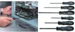 C.K Tools T4741S-ESD antistatinis precizinis atsuktuvas, juodas/geltonas