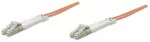 EFB Elektronik O0310.5 &scaron;viesolaidinis Duplex komutacinis kabelis, LC&ndash;LC, OM2 50/125 &micro;m, LSZH, 5 m, oranžinis