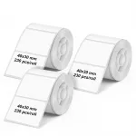 Olympia 6321 Terminio popieriaus etikečių ritinys 40 mm x 30 mm baltas 690 etikečių