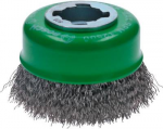 Bosch Accessories Topfb&uuml;rste X-LOCK Clean for Inox, 75 mm, 0,3 mm, gewellter rostfreier Stahldraht 2608620728 1 St.