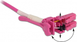 Delock - Netzwerkkabel - LC Multi-Mode (M) zu LC Multi-Mode (M) - 5,0m - Glasfaser - 50/125 Mikrometer - OM4 - halogenfrei, Uniboot - violett (85135)