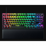 Razer Huntsman V3 Pro - Tastatur - TKL - mit LED array indicator - Hintergrundbeleuchtung - USB-C - QWERTZ - Deutsch - Tastenschalter: Razer Analog Optical Switches (Gen-2) - Schwarz (RZ03-04980400-R3G1)