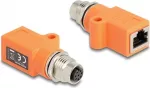 DeLOCK 60618 lyties keitiklis M12 RJ45 oranžinis