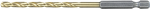 Makita D-14956 HSS TiN metal twist drill bit 1 piece 4.2 mm Total length 95 mm Titanium coated 1/4in