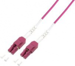 LogiLink Uniboot LWL Patchkabel, 2x LC-Duplex, OM4, 0,5 m platzsparende Patchl&ouml;sung f&uuml;r Hochleistungsnetze, Faser: - 1 St&uuml;ck (FP4UB00)