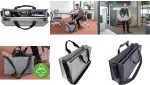 SIGEL Business Felt Bag Desk Sharing Bag Classic L, pilkos spalvos sintetinio veltinio krep&scaron;ys, 2 rankenos ir reguliuojamas petne&scaron;ėlis, 1 vnt. (BA409)