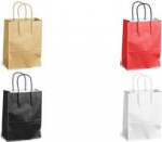 MAILmedia Papier-Tragetasche mit Kordel, 8,7 Liter, rot Ma&szlig;e: (B)240 x (T)110 x (H)330 mm, aus Kraftpapier 100 g/qm, - 1 St&uuml;ck (30108515)
