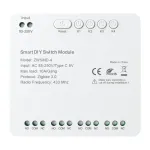 &bdquo;Avatto ZWSMMD-4-250V&ldquo; ZigBee 4 kanalų perjungimo modulis su potencialiai nepriklausomais DC 32 V kontaktais